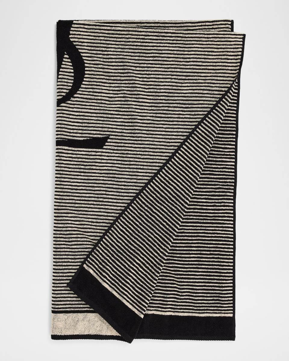 Cassandre Striped Cotton Beach Towel